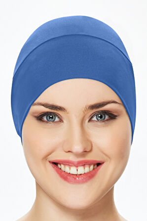 Havuz Deniz Düz Bone R-999-B Mavi05 | Standart