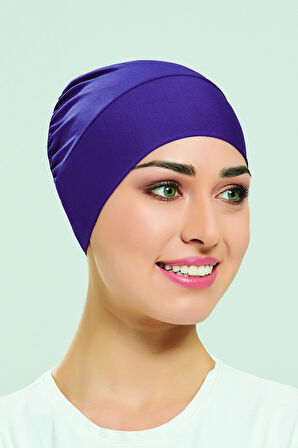 Havuz Deniz Düz Bone R-999-B Mor02 | Standart