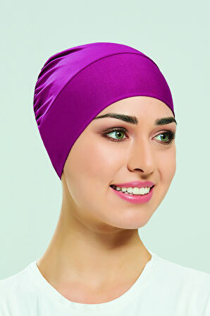 Havuz Deniz Düz Bone R-999-B Mürdüm | Standart