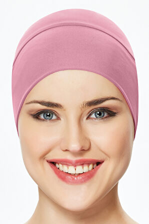Havuz Deniz Düz Bone R-999-B Gül Kurusu | Standart