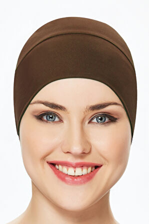Havuz Deniz Düz Bone R-999-B Kahverengi | Standart