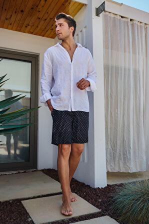 Kısa Erkek Deniz Havuz Şortu Mayo RKS-010 Siyah | 3XL