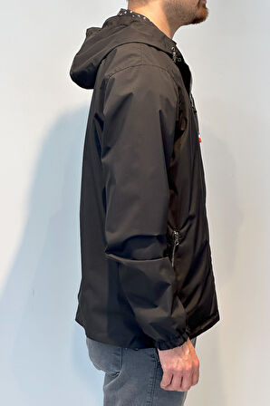 Erkek Çift Taraflı Mevsimlik Ceket Tek Üst REU-24726 Siyah | L