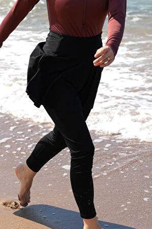 Tek Parça Likralı Tenisçi Etek Pareo | 40