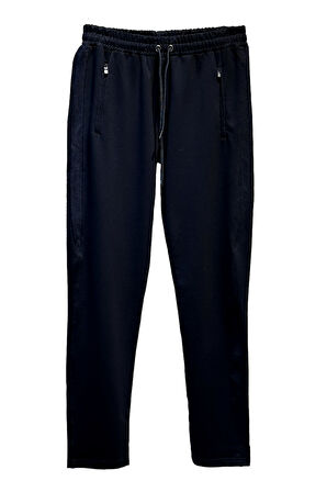 Paçası Düz Beli Lastikli 3 Cepli Erkek Eşofman Altı 5740 Lacivert | XL