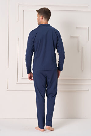 Erkek Penye Uzun Kol Pijama Takımı 2157 Laci03 | XL