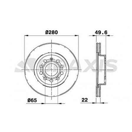 Vag On Fren Aynası Golf V-VI-Jetta III-IV-Caddy III-A3 03>leon 05>toledo-Octavıa 04> - Braxıs Ae0011