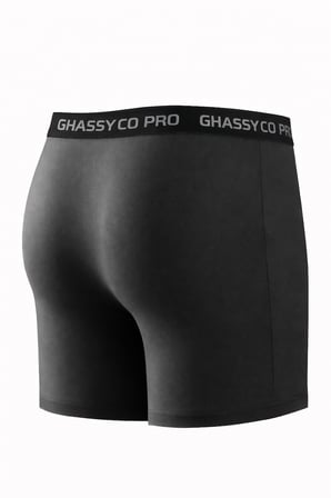 Ghassy Co. Erkek Pamuklu Likralı Spor Boxer 5'li Set Yumuşak Dokulu ve Rahat Kemerli