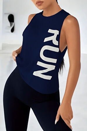 Ghassy Co. Kadın RUN Nefes Alabilir Koşu Egzersiz Kolsuz Spor Atlet