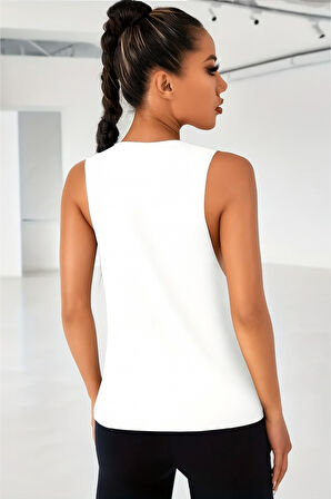 Ghassy Co. Kadın RUN Nefes Alabilir Koşu Egzersiz Kolsuz Spor Atlet