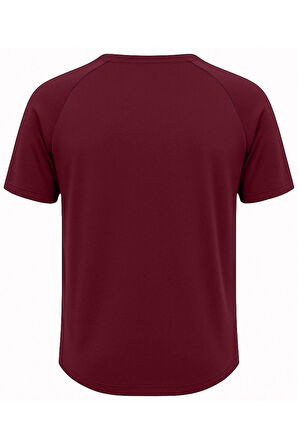 Ghassy Co. Erkek Reglan Oval Kesim %100 Pamuk Yumuşak Dokulu Bisiklet Yaka T-shirt