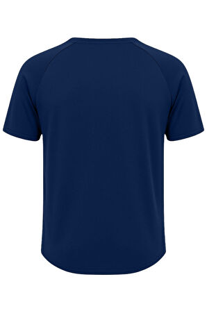 Ghassy Co. Erkek Reglan Oval Kesim %100 Pamuk Yumuşak Dokulu Bisiklet Yaka T-shirt