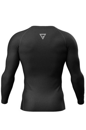 Ghassy Co. Erkek Pro Compression Nem Emici Atletik Performans Uzun Kollu Reglan Kol Spor Tişört