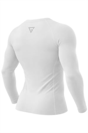 Ghassy Co. Erkek Pro Compression Nem Emici Atletik Performans Uzun Kollu Reglan Kol Spor Tişört