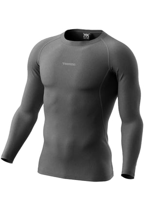 Ghassy Co. Erkek Pro Compression Nem Emici Atletik Performans Uzun Kollu Reglan Kol Spor Tişört