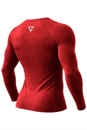 Ghassy Co. Erkek Pro Compression Nem Emici Atletik Performans Uzun Kollu Reglan Kol Spor Tişört