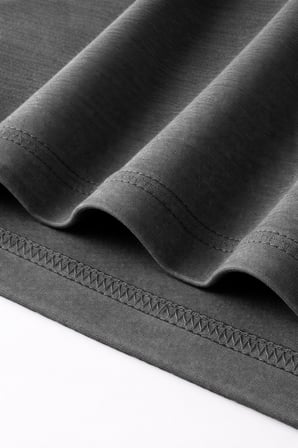 Ghassy Co. Erkek Balıkçı Yaka Pamuklu Likralı Vücuda Oturan Uzun Kollu Slim Fit Günlük Tişört