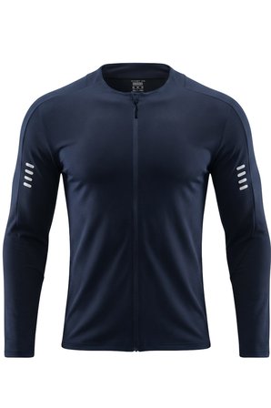 Ghassy Co. Erkek Tam Fermuarlı Dalgıç Kumaş Uzun Kollu Slim Fit Esnek Spor Sweatshirt