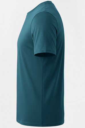 Ghassy Co. Erkek % 100 Pamuk Bisiklet Yaka Göbek Belli Etmeyen Omuza Oturan Yumuşak Dokulu Tişört