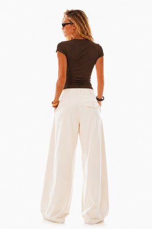 Ghassy Co. Kadın Basic Crop Bisiklet Yaka Slim Fit Esnek Kumaş Günlük Şık Yazlık Penye Spor Tişört