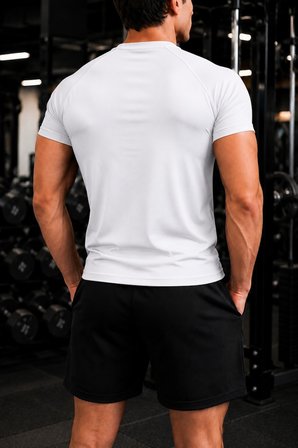 Ghassy Co. Erkek Compression Spor Tişört Slim Fit Hızlı Kuruyan Esnek Fitness Koşu Antrenman T-Shirt