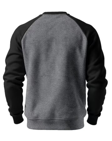 Ghassy Co. Erkek Bisiklet Yaka Spor Sweatshirt Basic Günlük Rahat Pamuklu Uzun Kollu Sweat