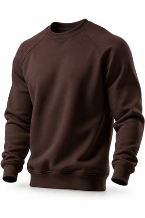 Ghassy Co. Erkek Bisiklet Yaka Spor Sweatshirt Basic Günlük Rahat Pamuklu Uzun Kollu Sweat