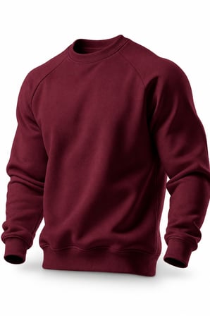 Ghassy Co. Erkek Bisiklet Yaka Spor Sweatshirt Basic Günlük Rahat Pamuklu Uzun Kollu Sweat