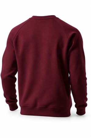 Ghassy Co. Erkek Bisiklet Yaka Spor Sweatshirt Basic Günlük Rahat Pamuklu Uzun Kollu Sweat