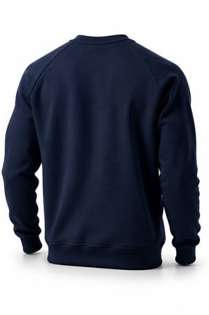 Ghassy Co. Erkek Bisiklet Yaka Spor Sweatshirt Basic Günlük Rahat Pamuklu Uzun Kollu Sweat