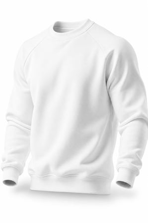Ghassy Co. Erkek Bisiklet Yaka Spor Sweatshirt Basic Günlük Rahat Pamuklu Uzun Kollu Sweat