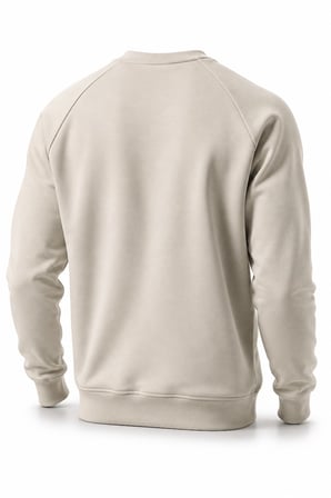 Ghassy Co. Erkek Bisiklet Yaka Spor Sweatshirt Basic Günlük Rahat Pamuklu Uzun Kollu Sweat