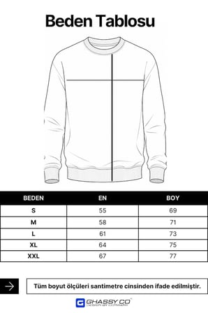 Ghassy Co. Erkek Bisiklet Yaka Spor Sweatshirt Basic Günlük Rahat Pamuklu Uzun Kollu Sweat