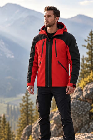 Ghassy Co. Ski Pro Series Kayak İçi Polarlı Rüzgar Geçirmez Su İtici Outdoor Softshell Mont
