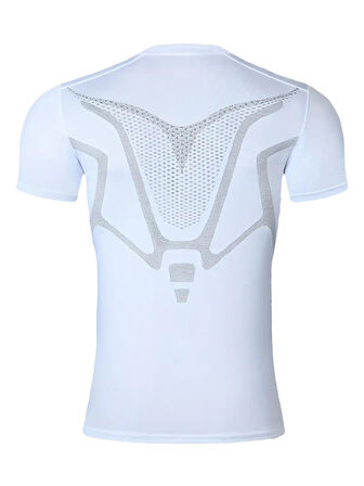 Ghassy Co. Erkek Ultra Esnek Koşu Egzersiz Hızlı Kuruma Nefes Alabilen Kısa Kollu Spor T-shirt