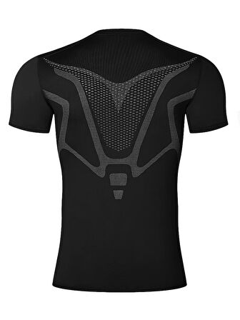 Ghassy Co. Erkek Ultra Esnek Koşu Egzersiz Hızlı Kuruma Nefes Alabilen Kısa Kollu Spor T-shirt