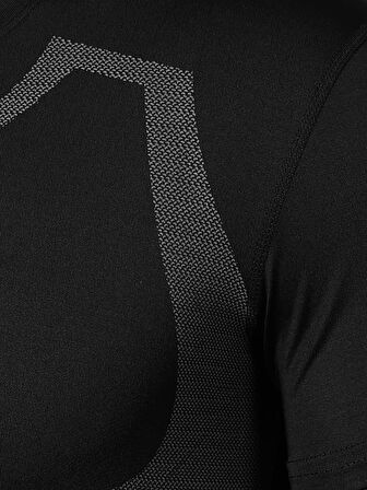 Ghassy Co. Erkek Ultra Esnek Koşu Egzersiz Hızlı Kuruma Nefes Alabilen Kısa Kollu Spor T-shirt