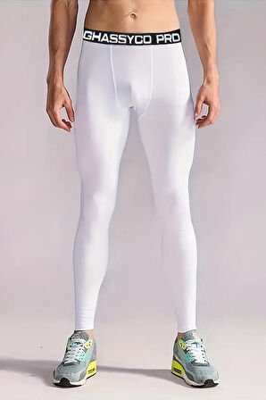 Ghassy Co. Erkek Basketbol Bisiklet Fitness Koşu Ultra Esnek Spor Tayt