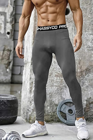 Ghassy Co. Erkek Basketbol Bisiklet Fitness Koşu Ultra Esnek Spor Tayt