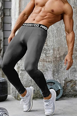Ghassy Co. Erkek Basketbol Bisiklet Fitness Koşu Ultra Esnek Spor Tayt