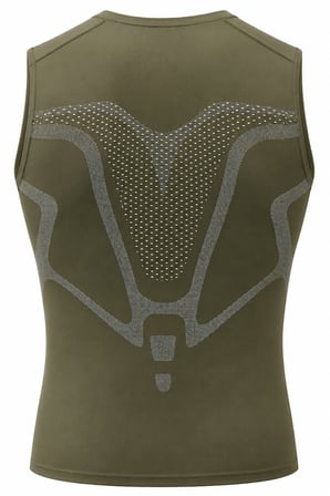 Ghassy Co. Erkek Fitness Hızlı Kuruma Nefes Alabilen Çapraz Daraltma Tipi Kolsuz Spor T-shirt 