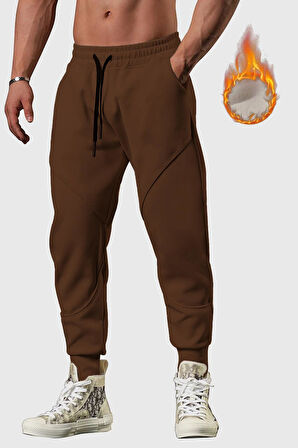 Ghassy Co. Run Sporcu Günlük İçi Şardonlu Üç İplik Spor Eşofman Altı