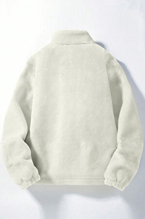 Ghassy Co. Erkek Alaska Regular Peluş Sherpa Kışlık  Tam Fermuarlı Polar Sweatshirt