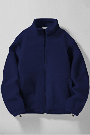 Ghassy Co. Erkek Alaska Regular Peluş Sherpa Kışlık  Tam Fermuarlı Polar Sweatshirt