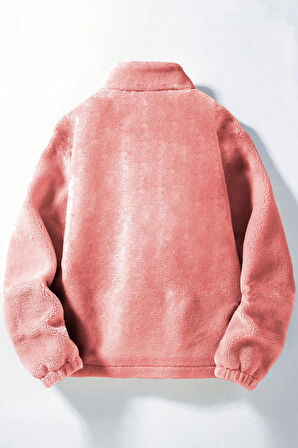 Ghassy Co. Erkek Alaska Regular Peluş Sherpa Kışlık  Tam Fermuarlı Polar Sweatshirt