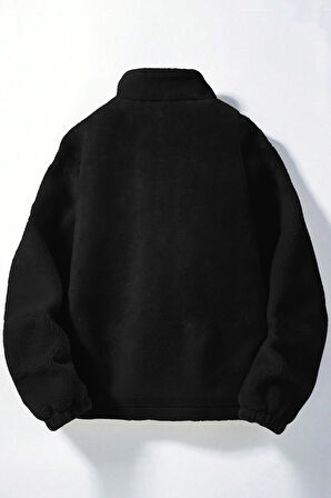 Ghassy Co. Erkek Alaska Regular Peluş Sherpa Kışlık  Tam Fermuarlı Polar Sweatshirt