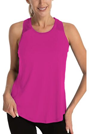 Ghassy Co. Kadın Cross Üst Sırt File Detaylı Antrenman Yoga Spor Atlet Tank Tops 1783