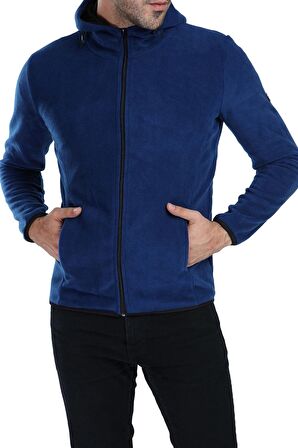 Ghassy Co. Erkek Kapüşonlu Polar Ceket