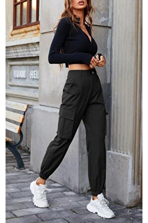 Ghassy Co. Kadın Hiking Cargo Hızlı Kuruma Hafif Esnek Cepli Kargo Pantolon