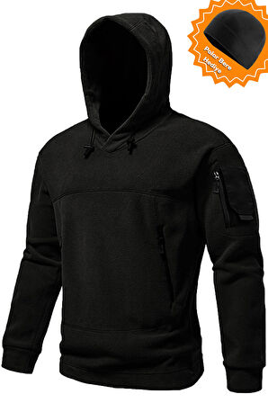 Ghassy Co. Erkek Military Sport Warm Outdoor Kapüşonlu Pola Ceket 